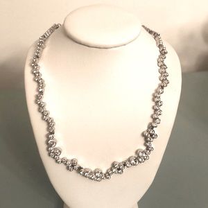 Swarovski Gradiated Bezel Necklace 14”